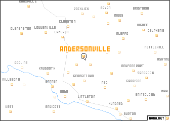 map of Andersonville