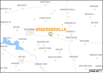 map of Andersonville