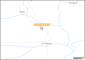 map of Anderson