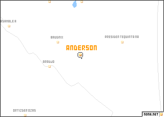 map of Anderson