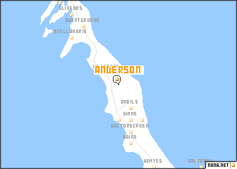 map of Anderson