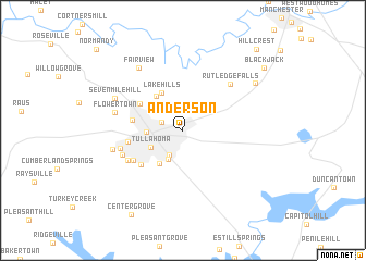 map of Anderson