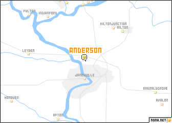 map of Anderson