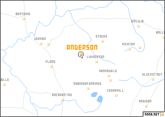 map of Anderson