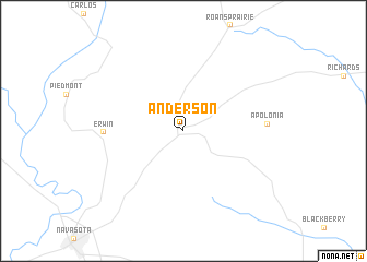 map of Anderson