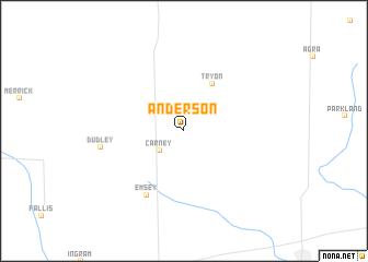 map of Anderson