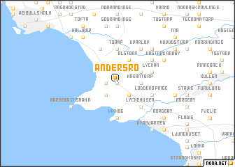 map of Andersro