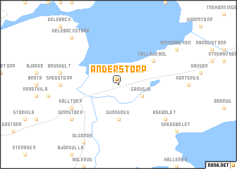 map of Anderstorp
