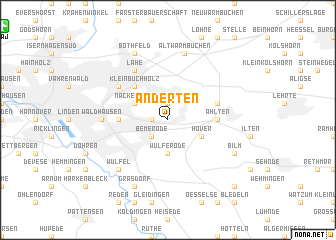 map of Anderten
