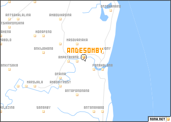 map of Andesomby