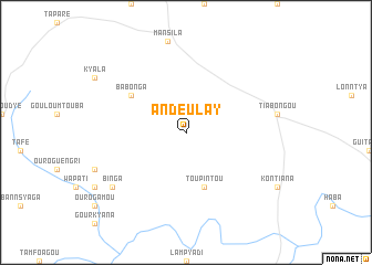 map of Andeulay