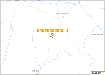 map of Andevanahalli