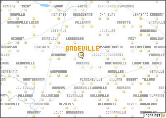 map of Andeville