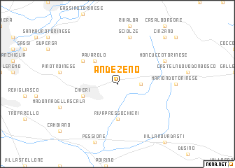 map of Andezeno