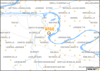map of Andé