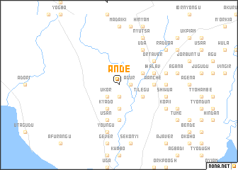 map of Ande