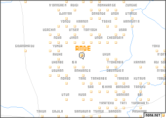 map of Ande