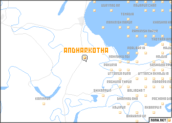 map of Āndhārkotha