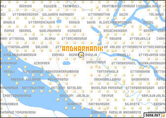 map of Āndhārmānik