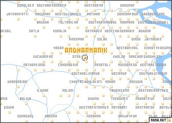 map of Āndhārmānik