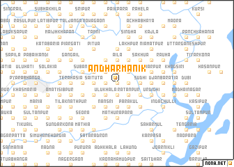 map of Āndhār Mānik