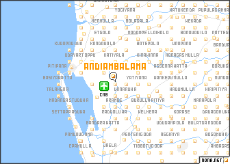 map of Andiambalama