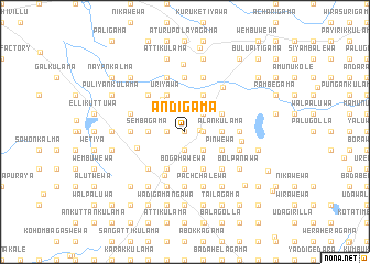 map of Andigama