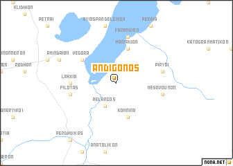 map of Andígonos