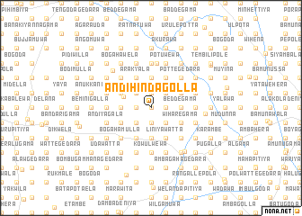 map of Andihindagolla