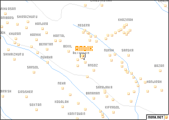 map of Andīk