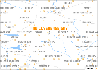 map of Andilly-en-Bassigny