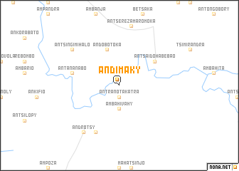 map of Andimaky