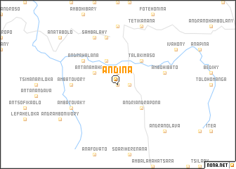 map of Andina