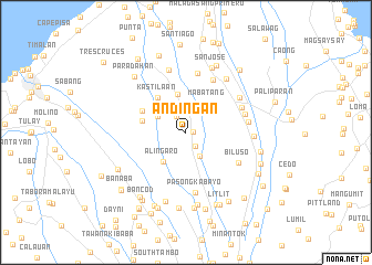 map of Andingan