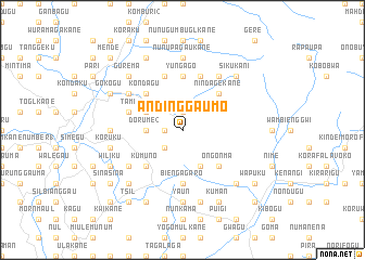 map of Andinggaumo