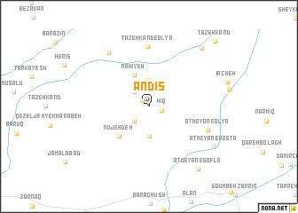 map of Andīs