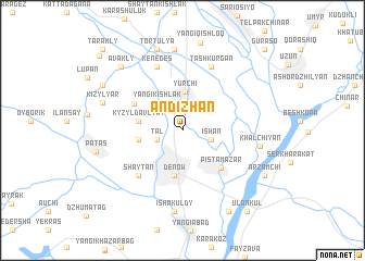 map of Andizhan