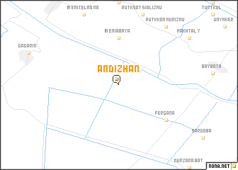 map of Andizhan