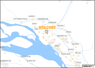 map of Andizhan