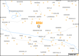 map of Andi