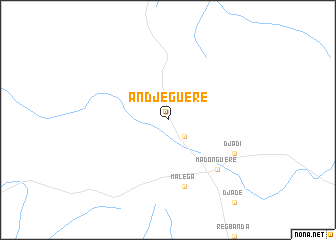 map of Andjeguéré