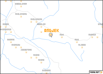 map of Andjek