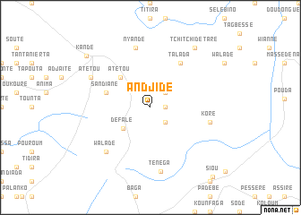 map of Andjidé