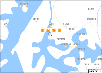 map of Andjimana