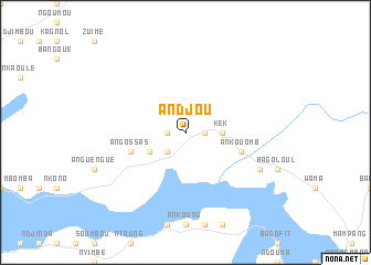 map of Andjou