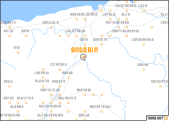 map of Andoain