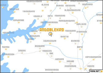 map of Ando Blékro