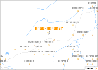 map of Andohakaomby