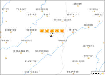 map of Andoharano