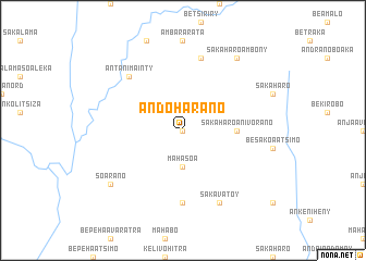 map of Andoharano